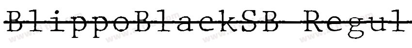BlippoBlackSB Regul字体转换
